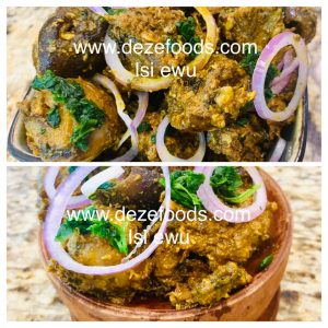 Isi-ewu (Goat head)